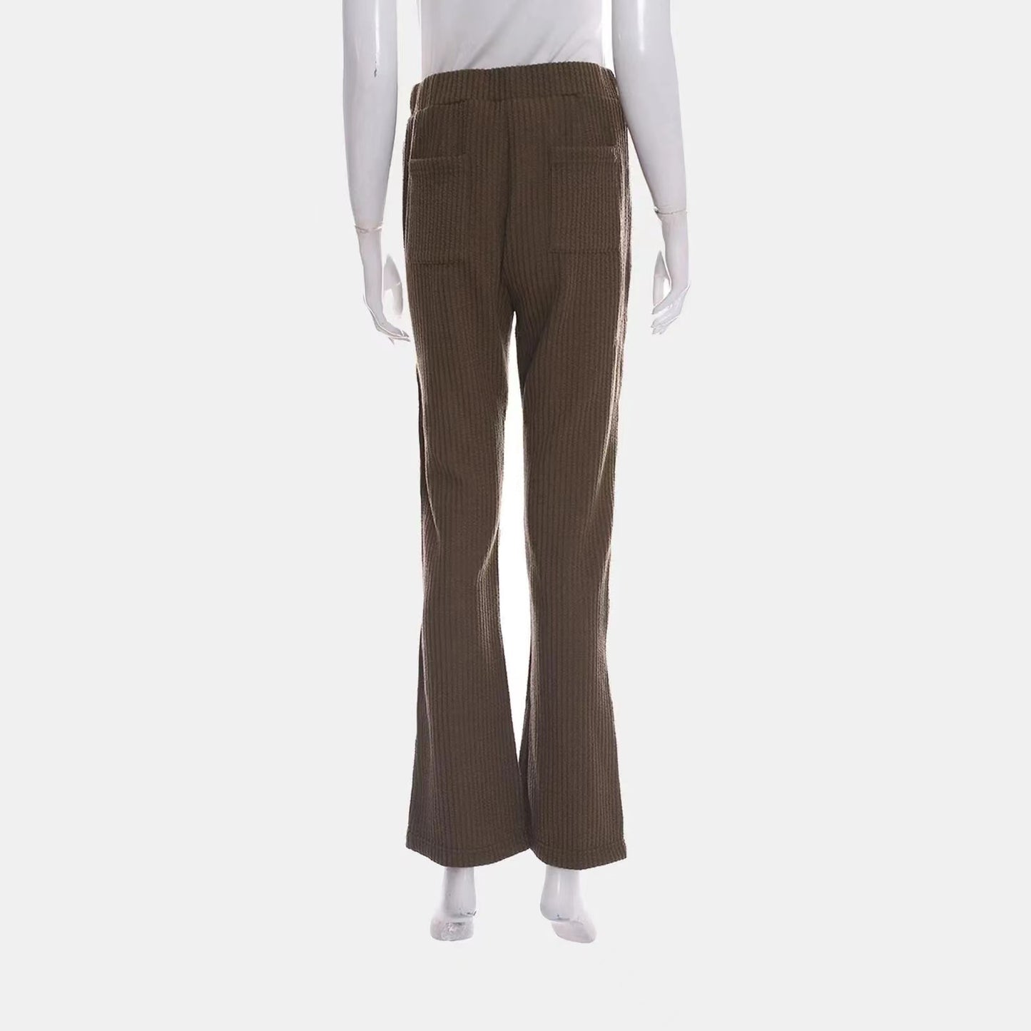 95 New M-size sly Dark Brown polyester/polyester slacks